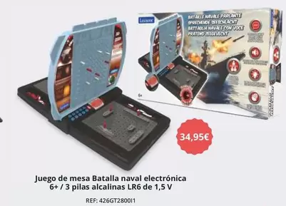 Lexibook - Juego De Mesa Batalla Naval Electrónica 426GT2800I1