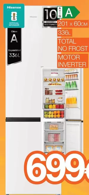 Hisense - Total No Frost Montor Inverter
