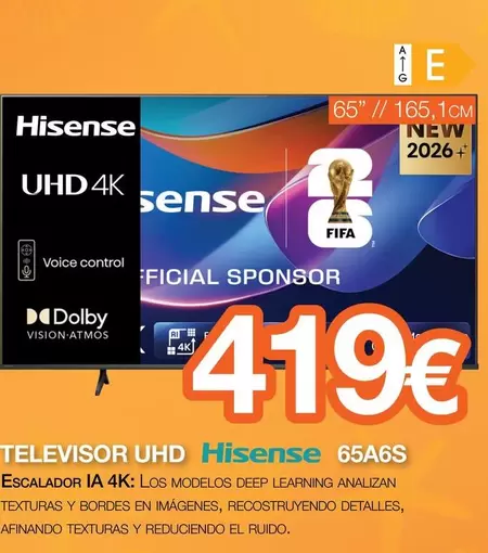 Hisense - Televisor Uhd