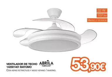 Abrila - Ventilador De Techo Bayomo