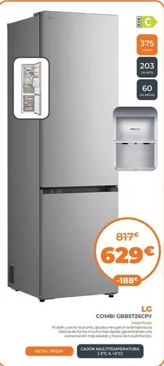 LG - Combi GBBS726CPY