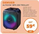 Denver - Altavoz BPS-250 Trolley