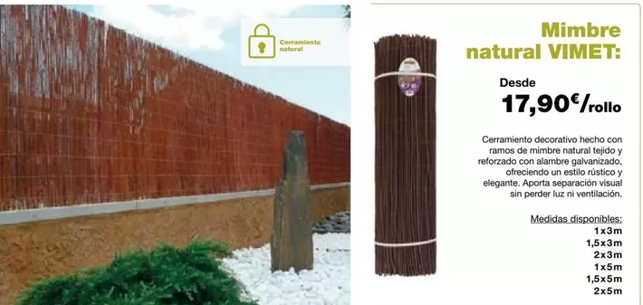 Nortene - Mimbre Natural Vimet