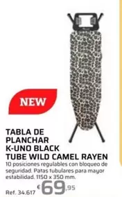 Rayen - Tabla De Planchar K-Uno Black Tube Wild Camel