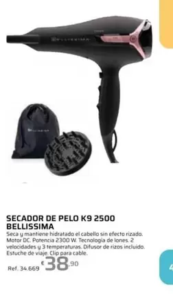 Bellissima - Secador De Pelo K9 2500