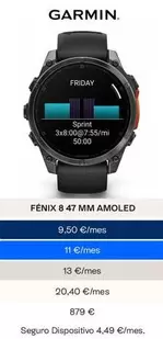 Garmin - Fenix 8 47mm Amoled