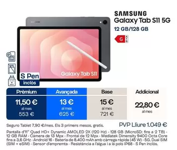 Samsung - Galaxy Tab S11 5g