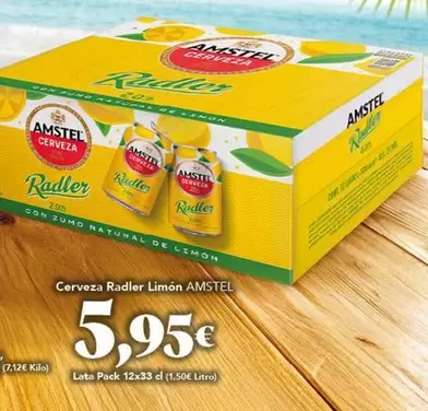 Amstel - Cerveza Radler Limon