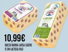 Larsa - Queso Barra Ligero O Sin Lactosa