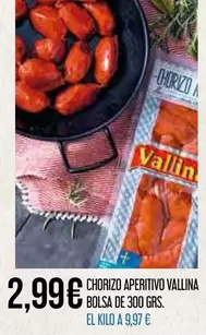 Vallina - Chorizo Aperitivo