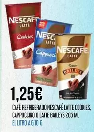 Baileys - Cafe Refrigerado Nescafé Latte Cookies, Cappucino O Latte