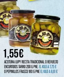 Lupy - Aceituna Receta Tradicional O Revuelto Encurtidos Tarro