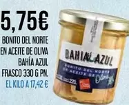 Bahia - Bonito Del Norte En Aceite De Oliva Azul Frasco