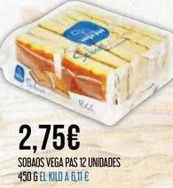 Vega - Sobaos Pas 12 Unidades