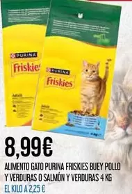 Purina - Alimento Gato Friskies Buey Pollo Y Verduras