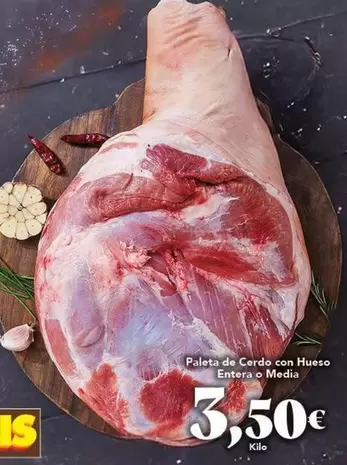 Paleta De Cerdo Con Hueso Entera O Media