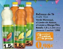 mango - Refresco De Te Verde Maracuya, Al Limón Sin Azúcar, Al Limón O Mango Pina