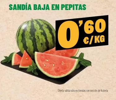 Sandía Baja En Pepitas