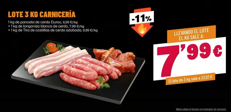 duroc - Lote 3 Kg Carniceria