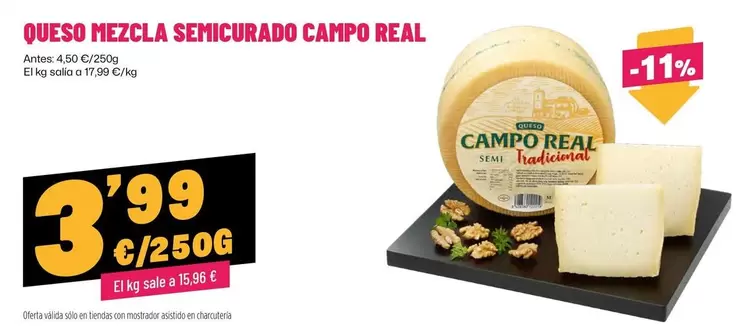 Campo Real - Queso Mezcla Semicurado
