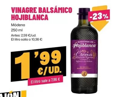 Hojiblanca - Vinagre Balsamico