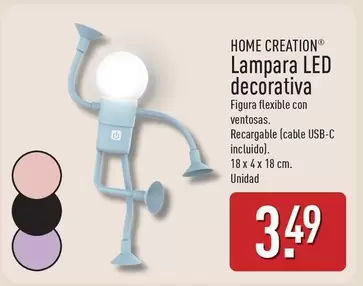 Home Creation - Lampara Led Decorativa
