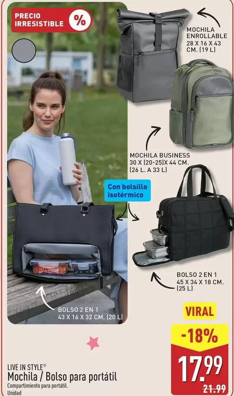 Live In Style - Mochila Para Portatil