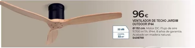 Ventilador De Techo Jardim Outdoor Ip44