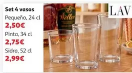 Set 4 Vasos