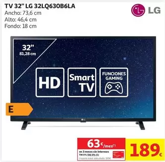 LG - Tv 32" 32lq630b6la