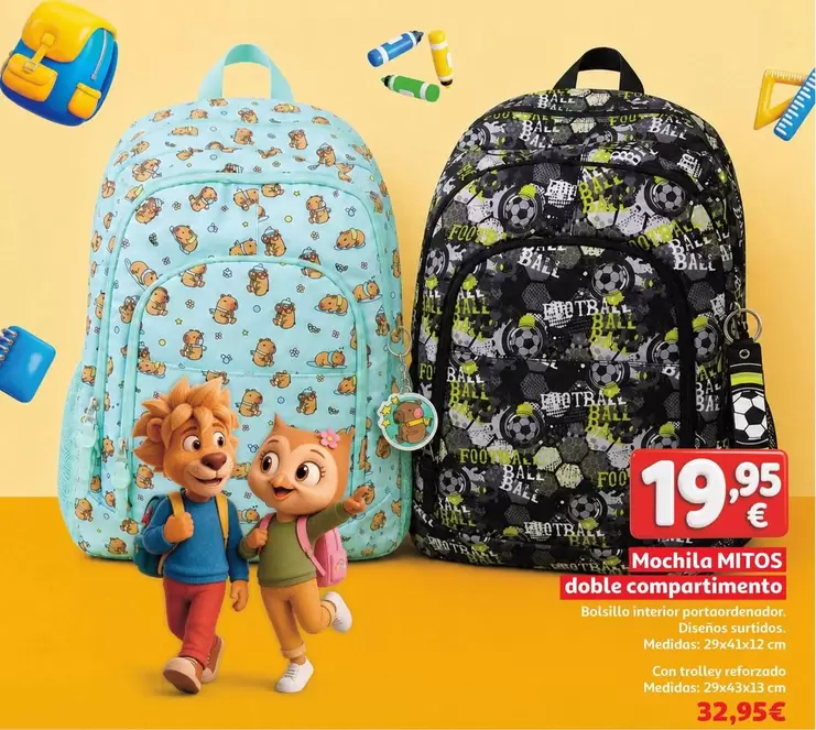 Mochila Mitos Doble Compartimento