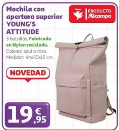 Auchan - Mochila Con Apertura Superior Young's Attitude