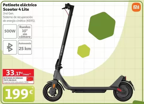 Xiaomi - Patinete Eléctrico Scooter 4 Lite