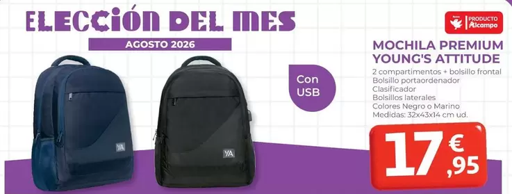 alcampo - Mochila Premium Youngs Attitude
