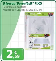 fixo - 5 Forros "Forrafacil" Fixo