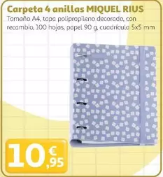 Miquel Rius - Carpeta 4 Anillas Miquel