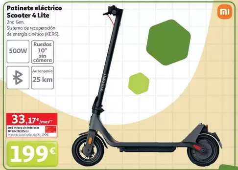 Xiaomi - Patinete Eléctrico Scooter 4 Lite
