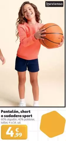 inextenso - Pantalón, Short O Sudadera Sport