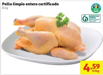 Pollo Limpio Entero Certificado
