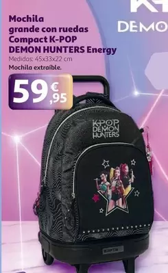 Compact - Mochila Grande Con Ruedas K-pop Demon Hunters