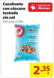 alcampo - Cacahuete Con Cascara Tostado Sin Sal