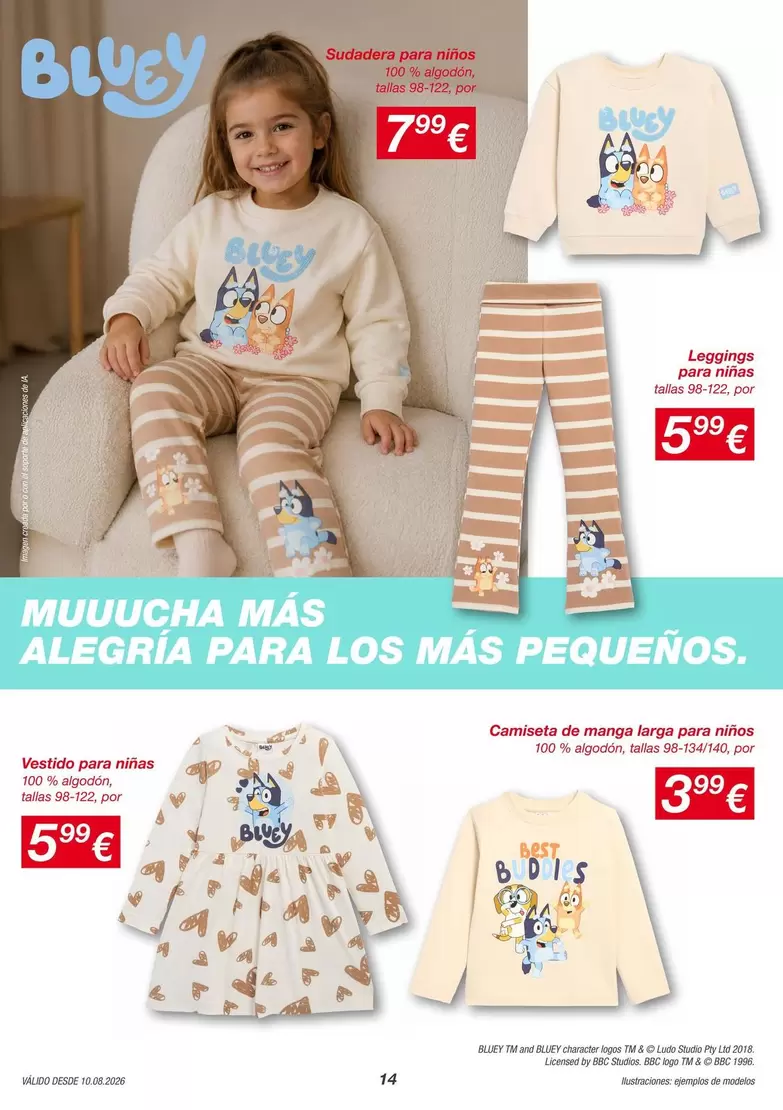 Bluey - Camiseta De Manga Larga Para Ninos