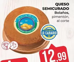Bolaños - Queso Semicurado Pimentón, Al Corte