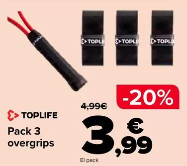 Toplife - Pack 3 Overgrips
