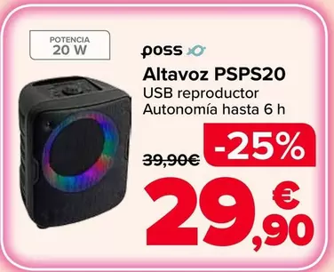 Poss - Altavoz PSPS20