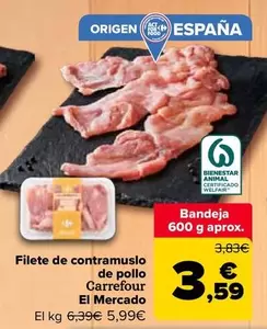 carrefour - Filete De Contramuslo De Pollo El Mercado