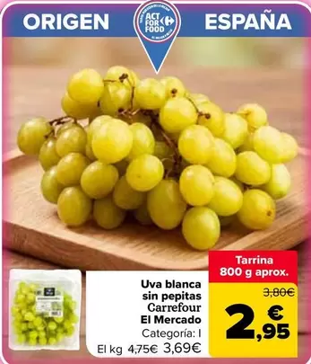 Carrefour - Uva Blanca Sin Pepitas El Mercado
