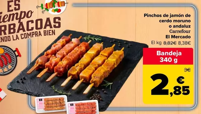 Carrefour - Pinchos De Jamon De Cerdo Moruno O Andaluz El Mercado