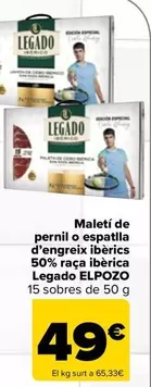 Legado ElPozo - Maleti De Pernil O Espatlla D'engreix Ibèrics 50% Raca Ibèrica