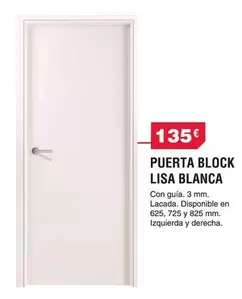 Puerta Block Lisa Blanca